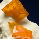 Wulfenite on Calcite - image 1