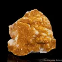 Wulfenite on Calcite - image 1