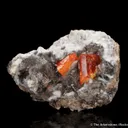 Wulfenite on Calcite - image 5