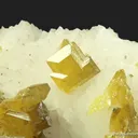 Wulfenite on Calcite (fluorescent) - image 8