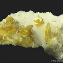 Wulfenite on Calcite (fluorescent) - image 2