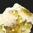 Wulfenite on Calcite (fluorescent) - image 4