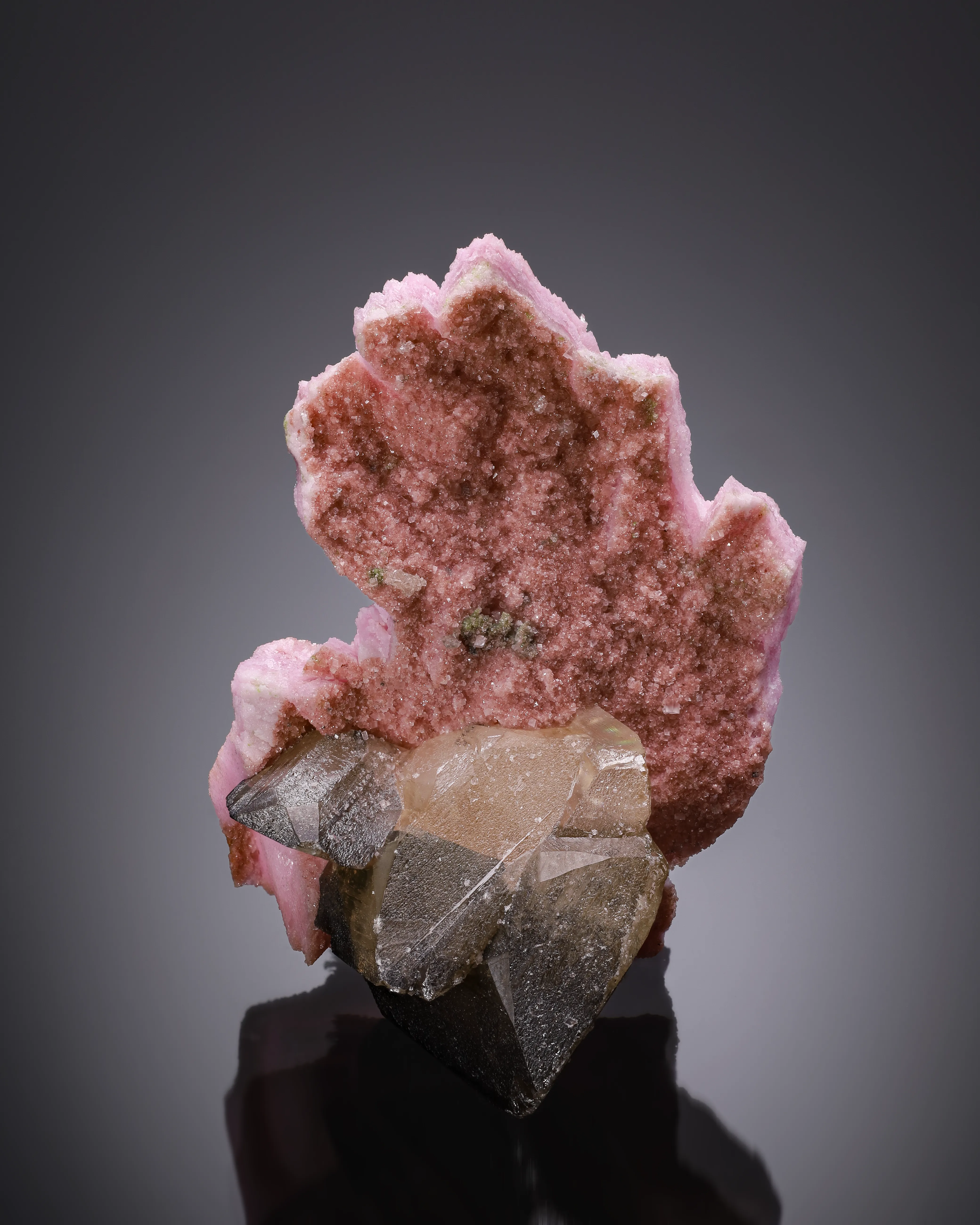 Wulfenite on Cobaltoan Dolomite from Namibia, Oshikoto Region, Tsumeb - image 1