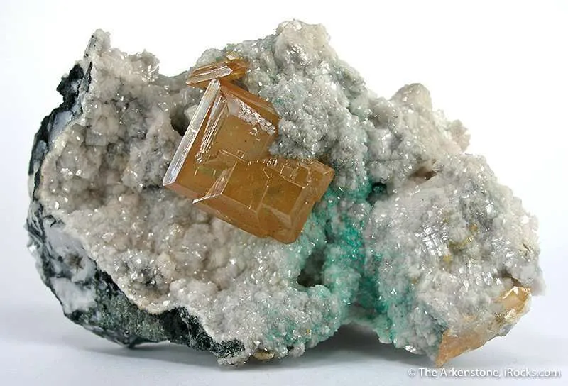 Wulfenite on Dolomite image