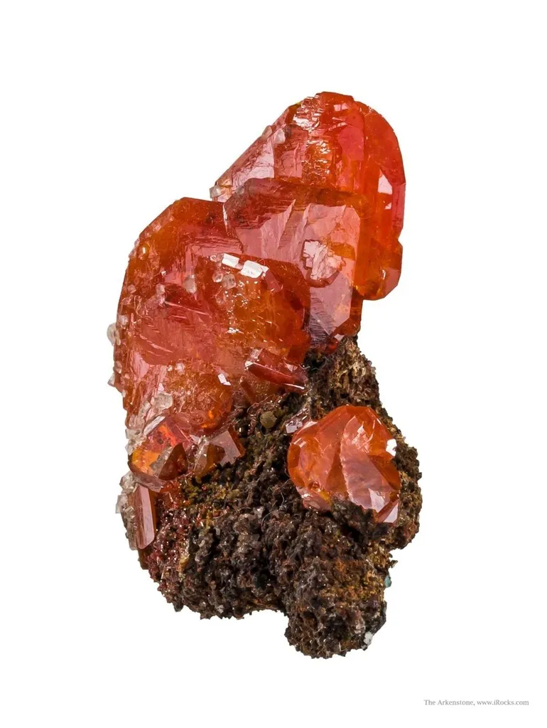 Wulfenite on Limonite - image 2