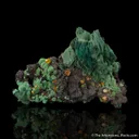 Wulfenite on Malachite ps. Azurite - image 1