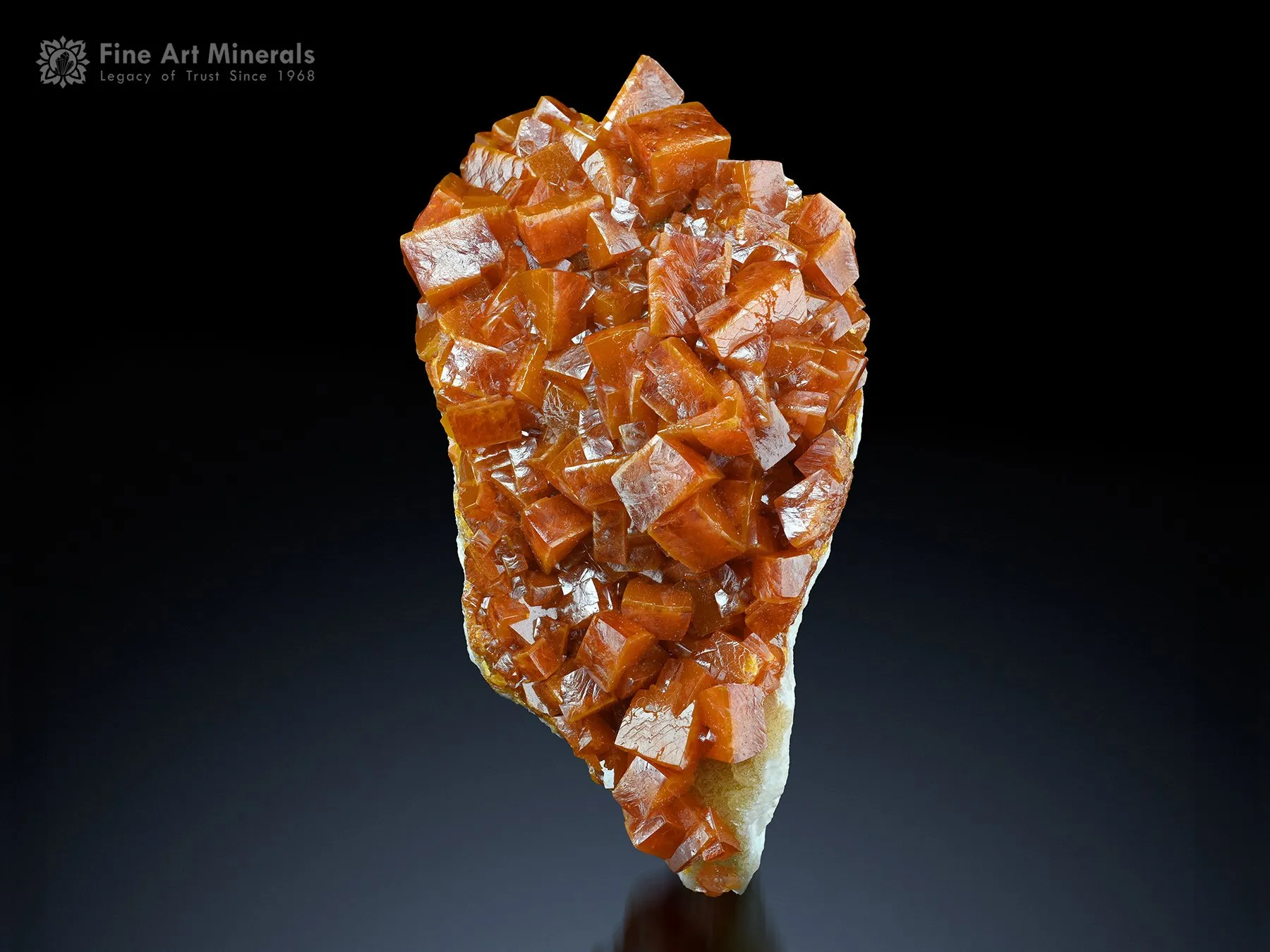 Wulfenite on Matrix from Mexico - image 2