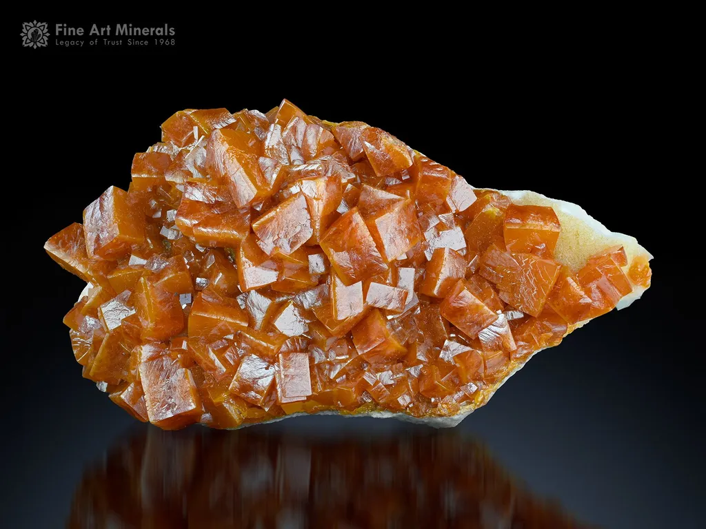 Wulfenite on Matrix from Mexico image