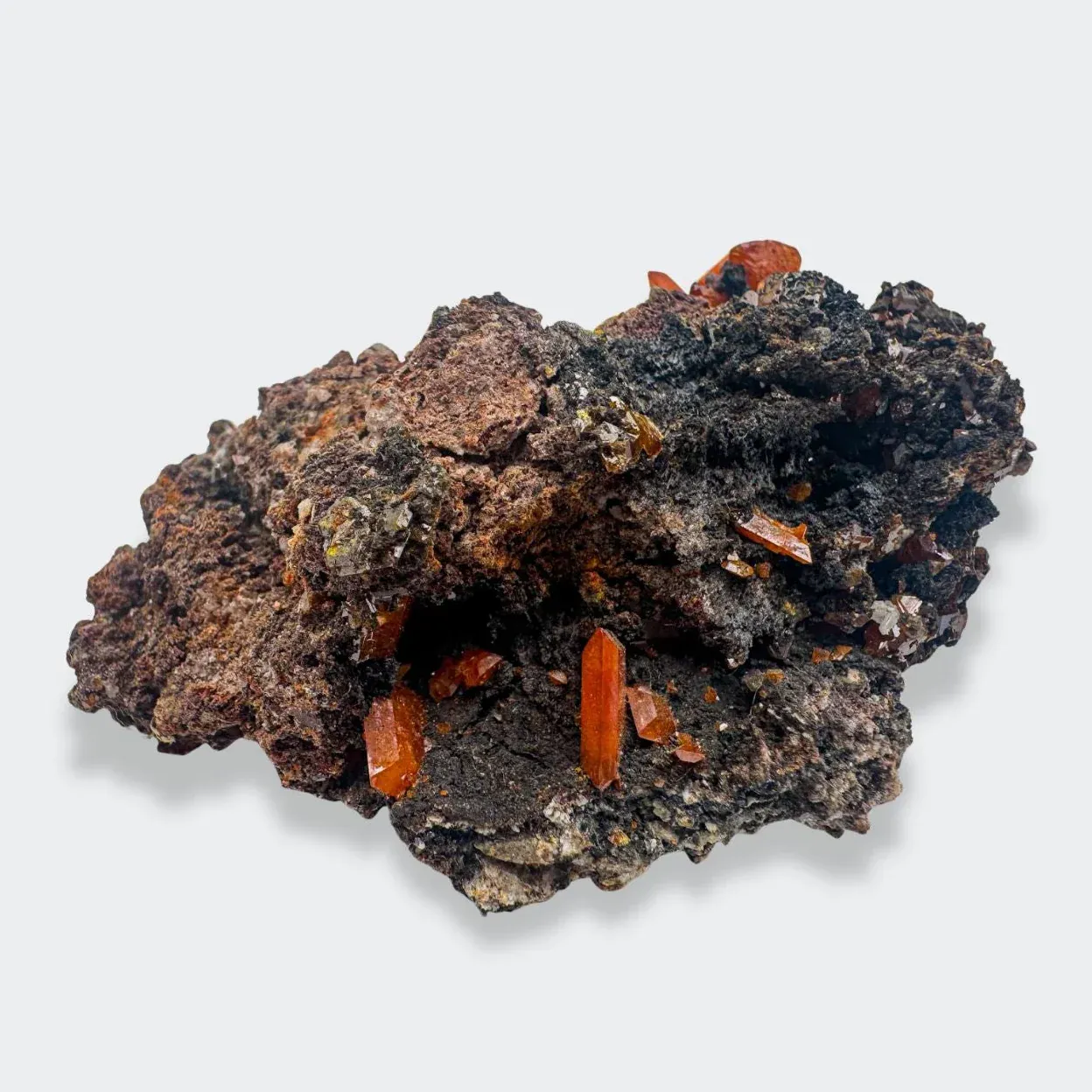 Wulfenite on Matrix from USA, Arizona, Red Cloud Mine - image 3