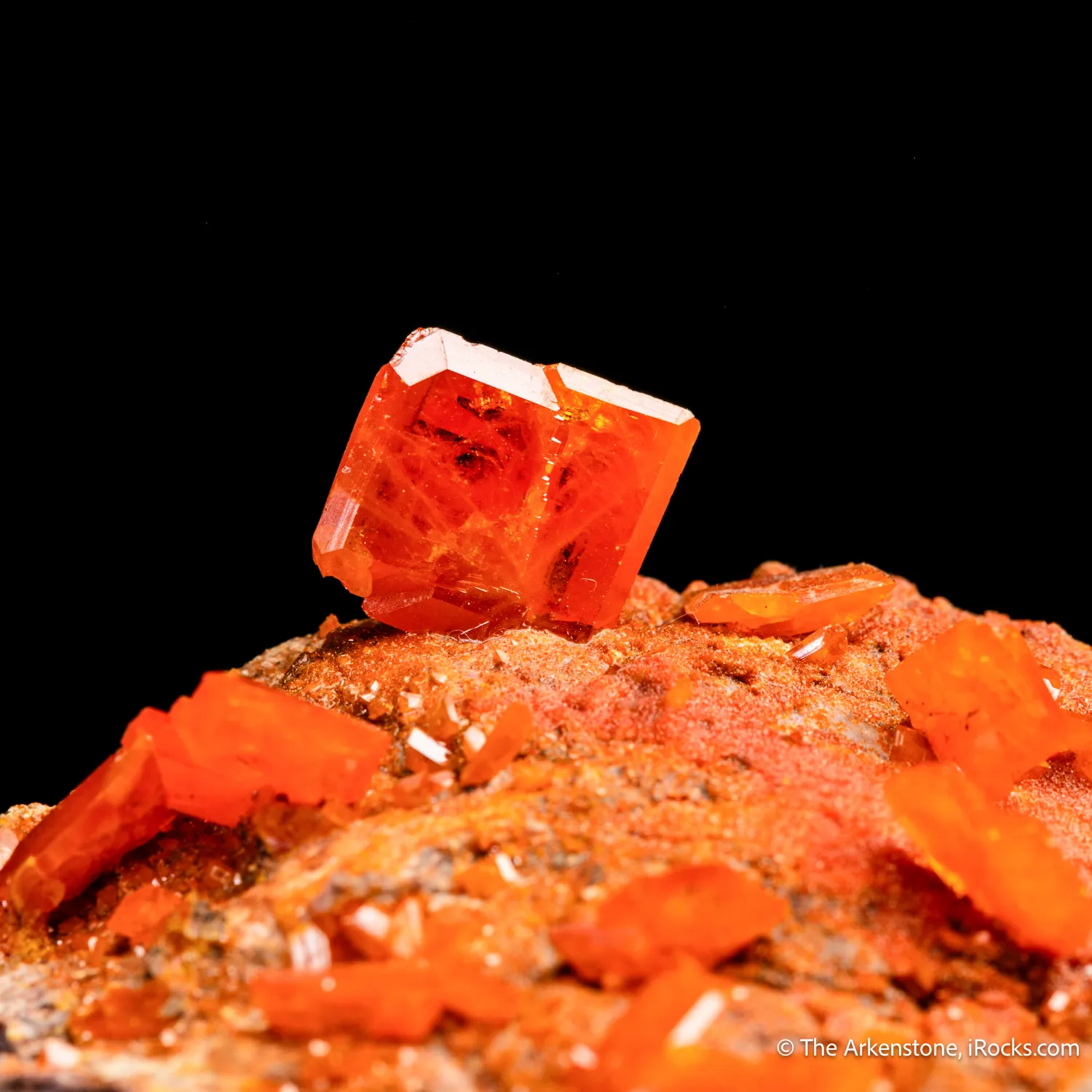 Wulfenite on Mimetite - image 6