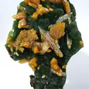 Wulfenite on Mimetite - image 1