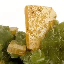 Wulfenite on Mimetite - image 3