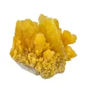 Wulfenite on Mimetite - image 1