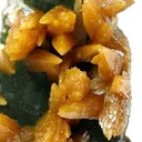Wulfenite on Mimetite - image 3