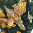 Wulfenite on Mimetite - image 3