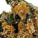 Wulfenite on Mimetite - image 2