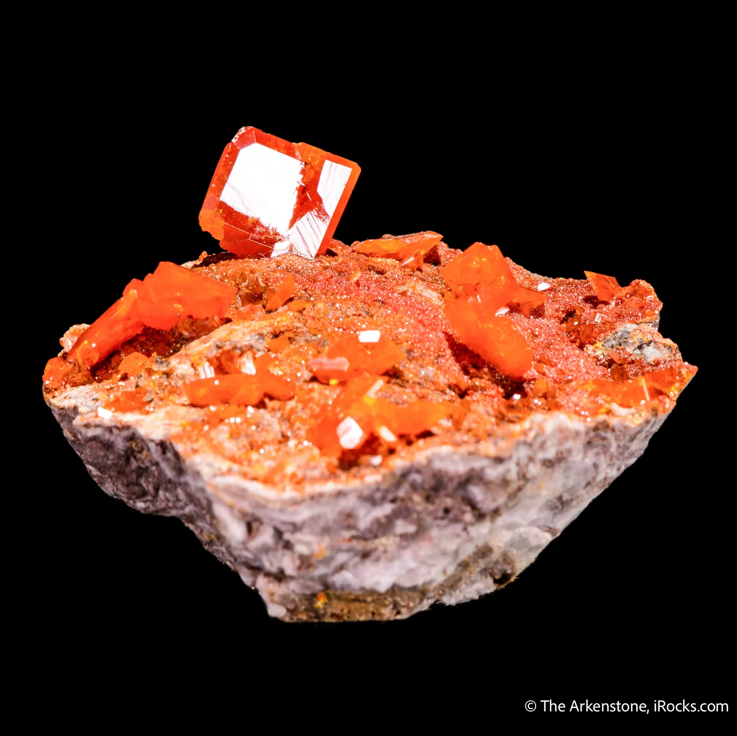 Wulfenite on Mimetite - image 4