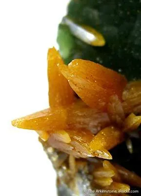 Wulfenite on Mimetite - image 2
