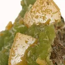 Wulfenite on Mimetite - image 4