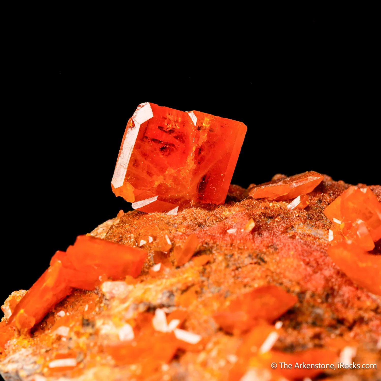 Wulfenite on Mimetite - image 5
