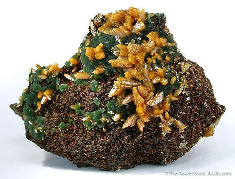 Wulfenite on Mimetite image