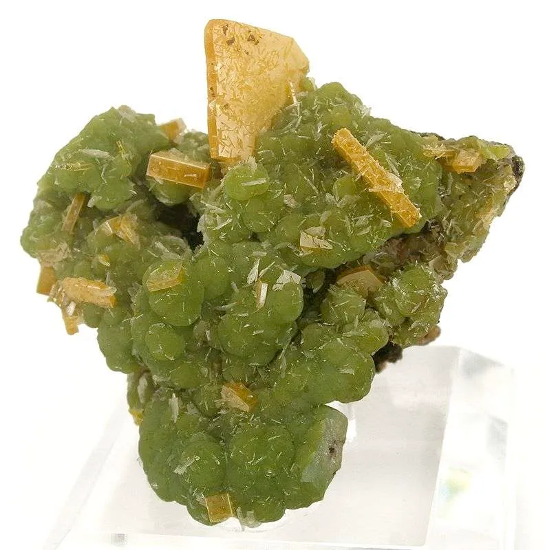 Wulfenite on Mimetite image