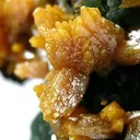 Wulfenite on Mimetite - image 2