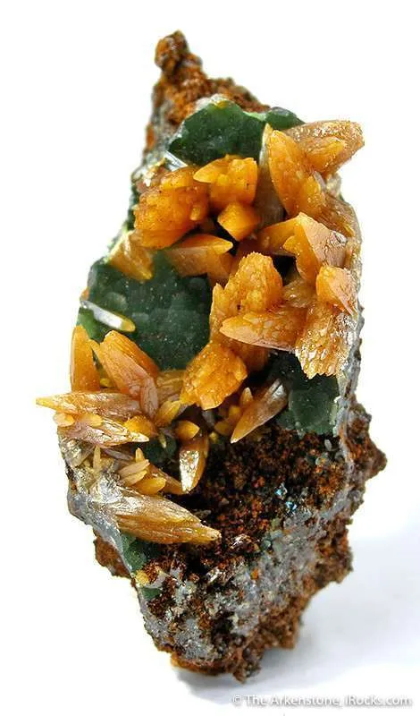 Wulfenite on Mimetite image