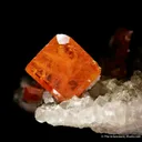 Wulfenite on Quartz - image 1