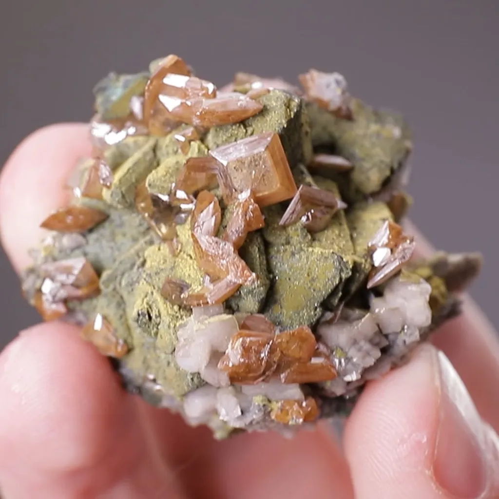 Wulfenite on Tennantite - image 2