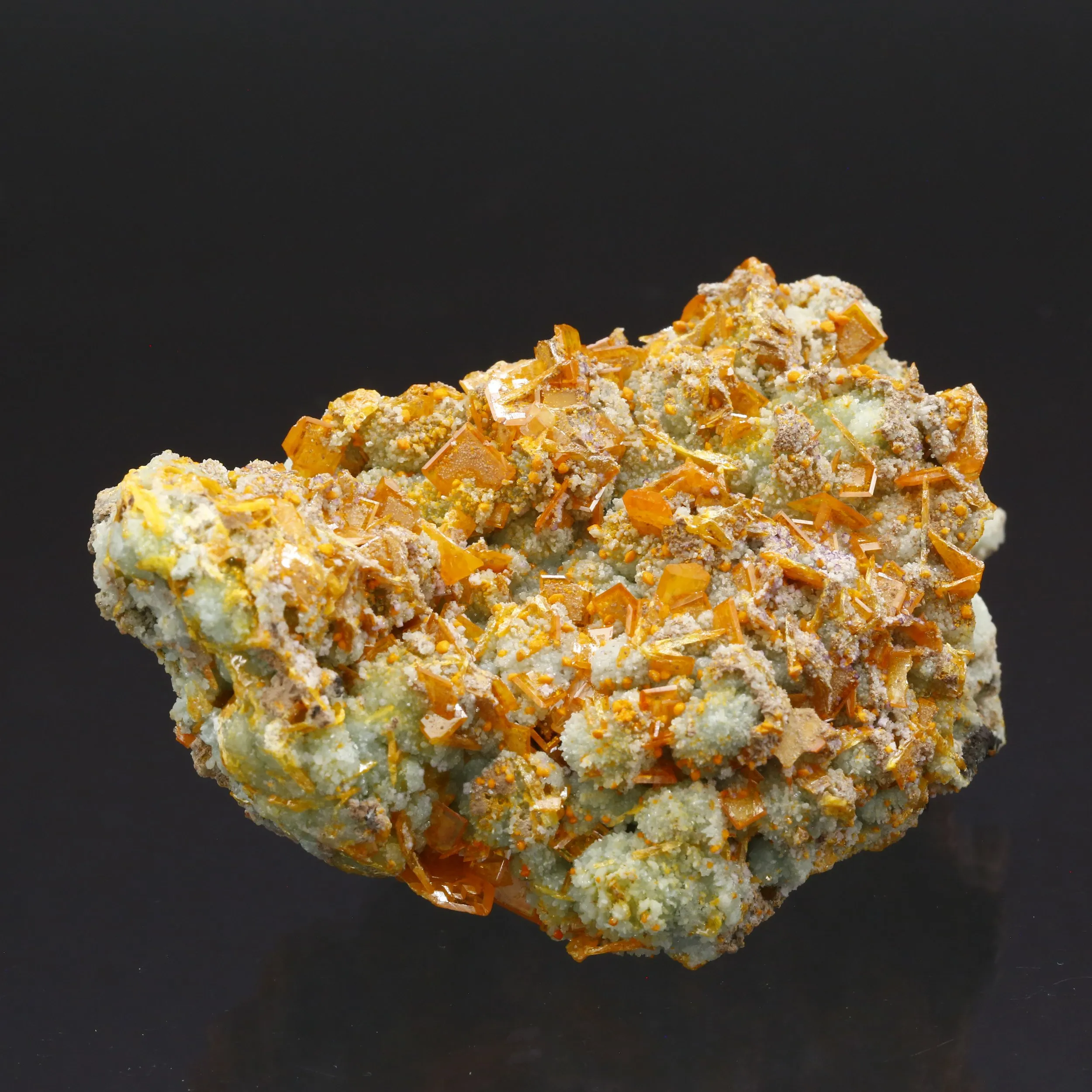Wulfenite on Willemite - image 2