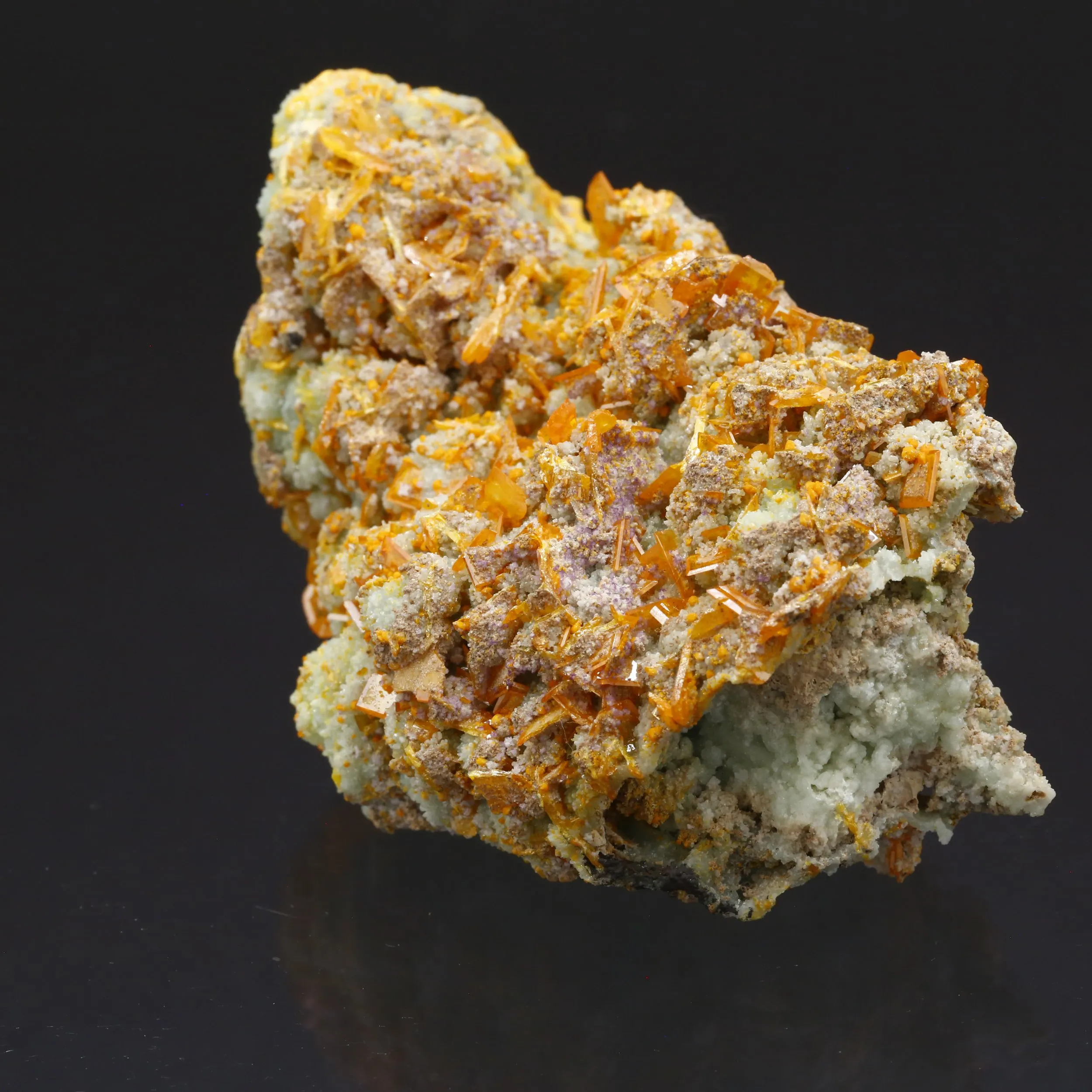 Wulfenite on Willemite - image 3