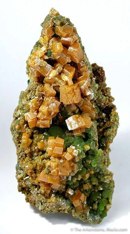 Wulfenite (Pseudocubic) on Mimetite image