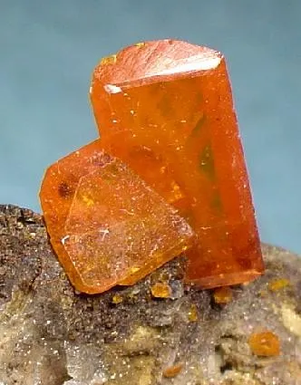 Wulfenite, Quartz - image 2