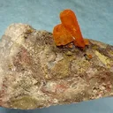 Wulfenite, Quartz - image 1