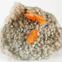 Wulfenite, Quartz - image 2