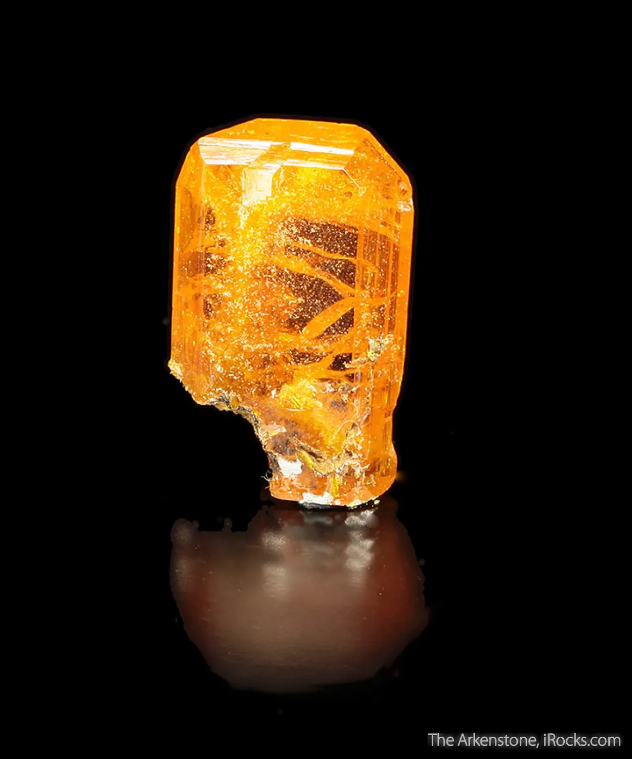 Wulfenite (rough and cut set) - image 3