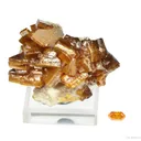 Wulfenite (rough and cut set) - image 1