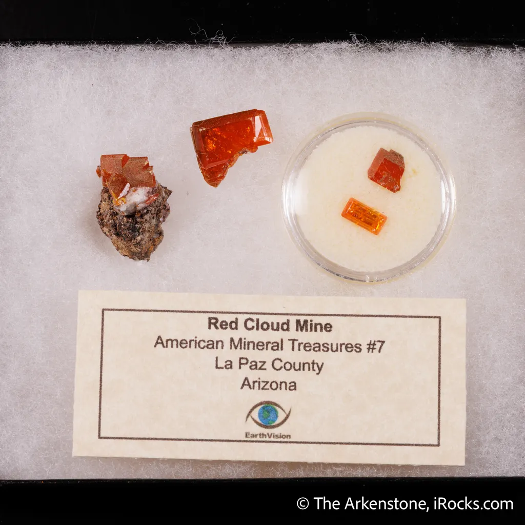 Wulfenite (Rough & Cut set) - image 4