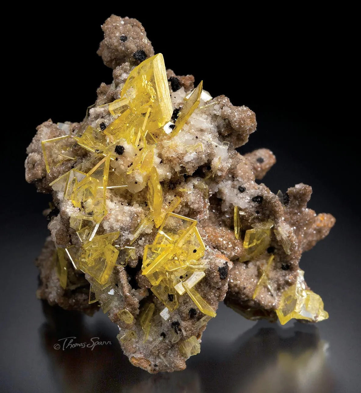 Wulfenite, Smithsonite, Galena, Calcite - image 1