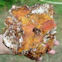 Wulfenite & Vanadinite on limonite - 2210 grams - Erupción Mine, Los Lamentos Mts, Chihuahua, Mexico - image 10