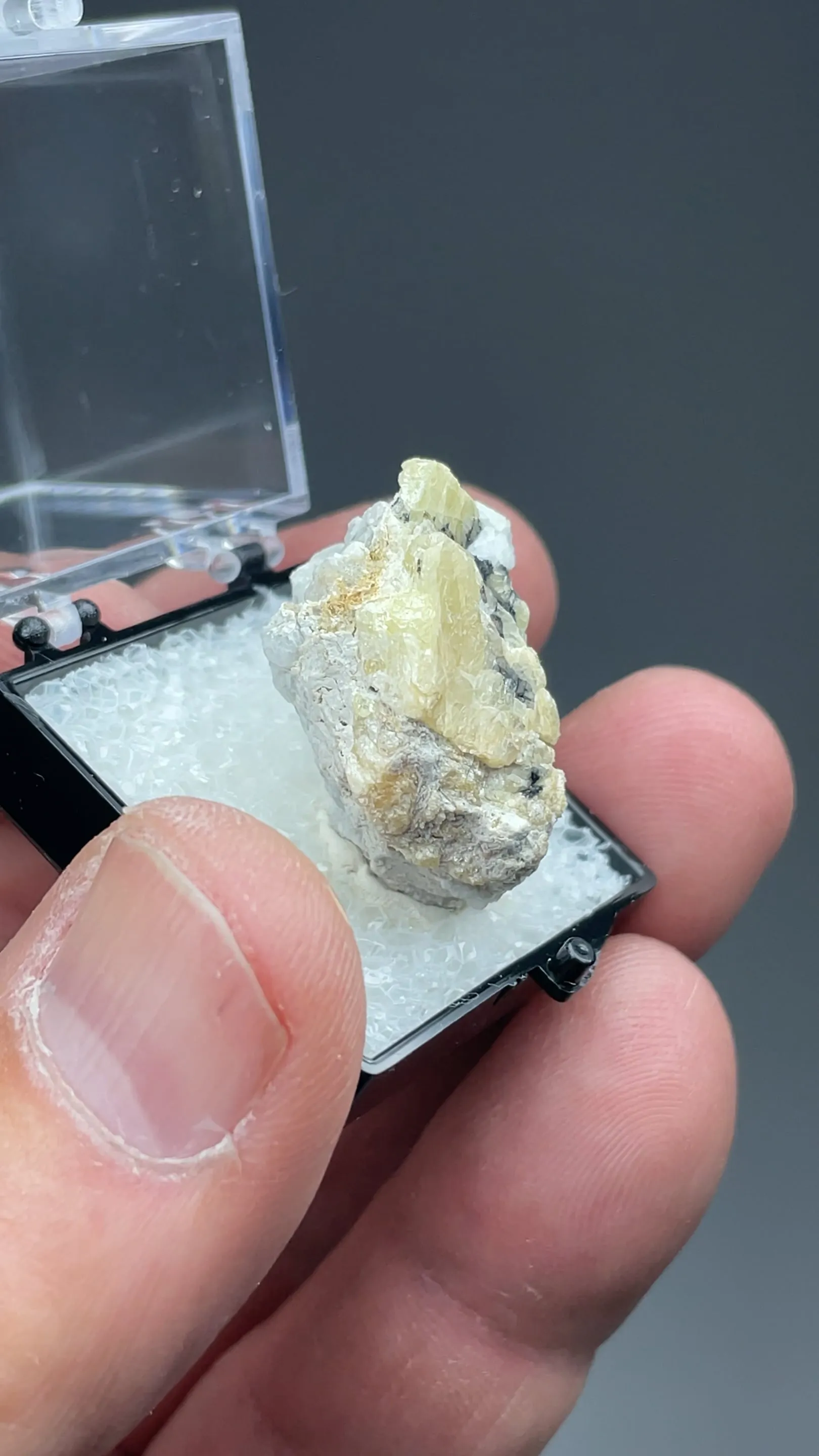 Wulfenite var Chillagite with Barite - image 2