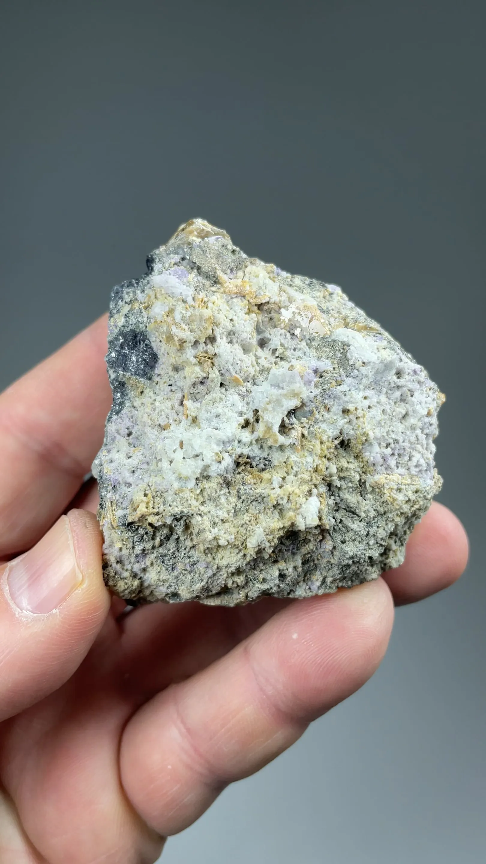 Wulfenite var. Chillagite with Barite, Cerussite - image 2