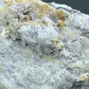 Wulfenite var. Chillagite with Barite, Cerussite - image 2