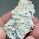 Wulfenite var. Chillagite with Barite, Cerussite - image 2