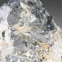 Wulfenite var. Chillagite with Barite, Cerussite - image 1