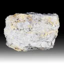 Wulfenite var. Chillagite with Barite, Cerussite - image 1