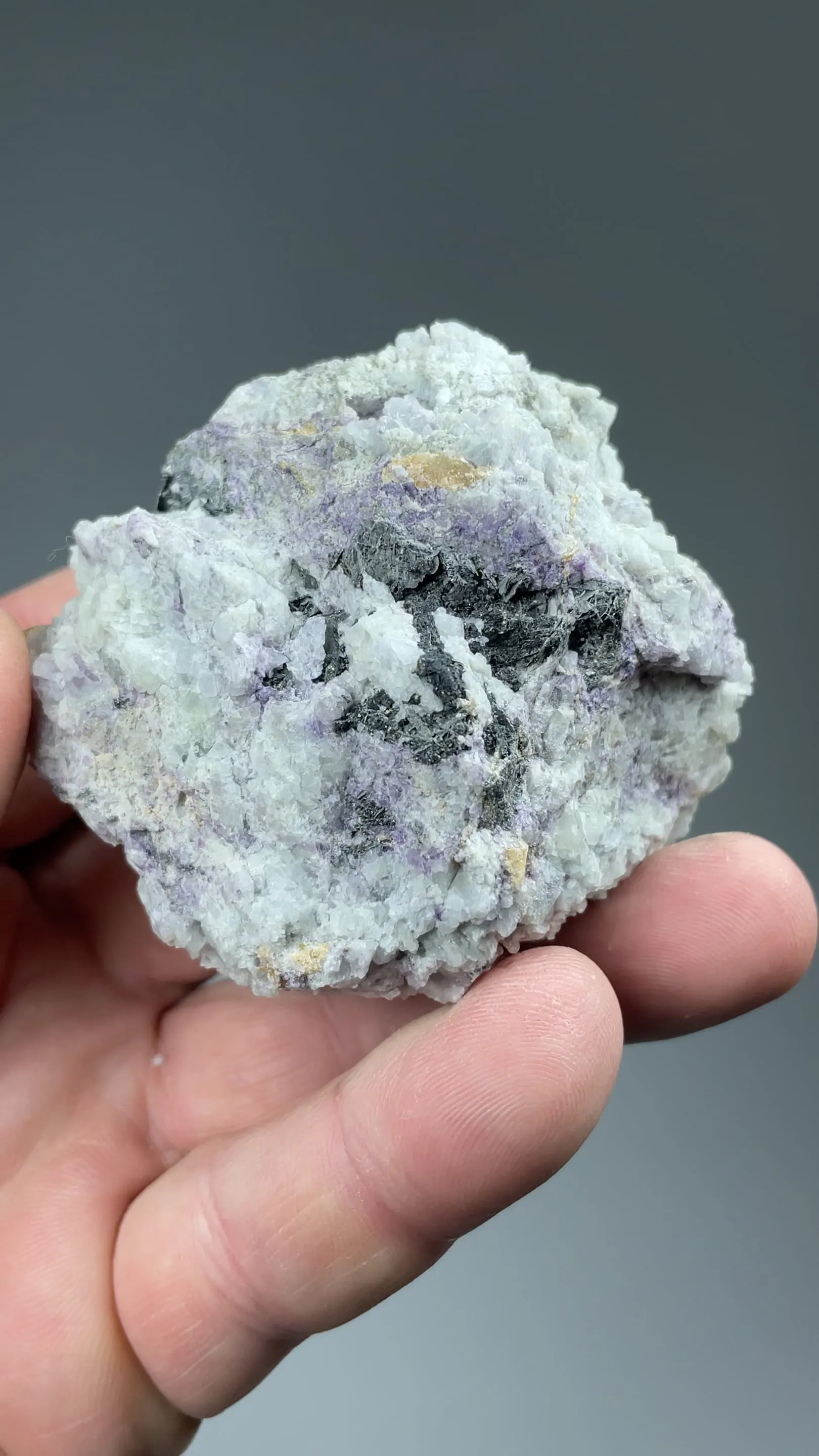 Wulfenite var. Chillagite with Barite, Cerussite - image 2