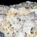 Wulfenite var. Chillagite with Barite, Cerussite - image 1