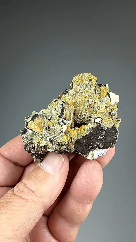 Wulfenite with Barite - image 2